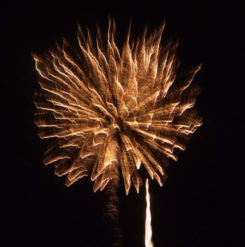 photo of fireworks at the July 4, 2012 Concert and Fireworks Show